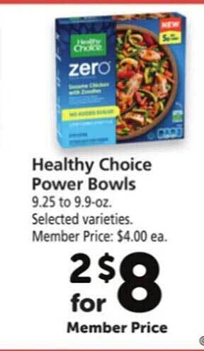 Safeway Healthy choice power bowls offer