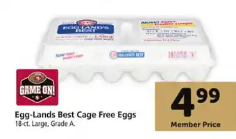 Safeway Egg-lands best cage free eggs offer
