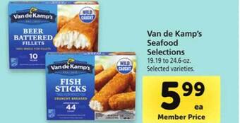 Safeway Van de kamp's seafood selections offer