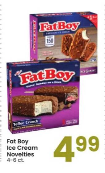 Albertsons Fat boy ice cream novelties offer