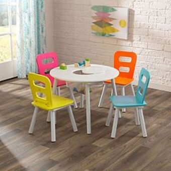 Kohl's Kidkraft round storage table & 4 chair set offer