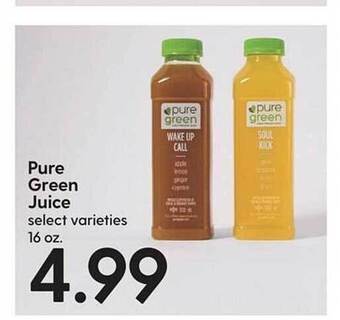 Hy-Vee Pure green juice offer