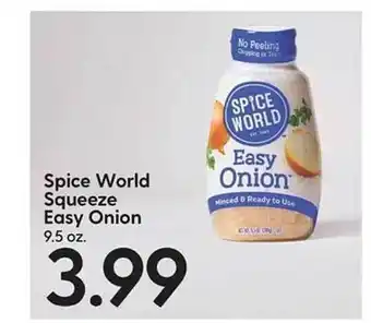 Hy-Vee Spice world squeeze easy onion offer
