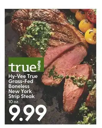 Hy-Vee Hy-vee true grass-fed boneless new york strip steak offer