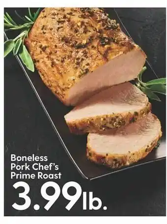 Hy-Vee Boneless pork chef's prime roast offer