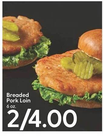 Hy-Vee Breaded pork loin offer
