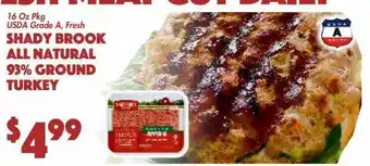 The Food Emporium Shady brook all natural 93% ground turkey offer