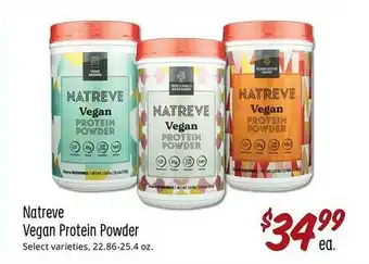 Sprouts Farmers Market Natreve vegan protein powder offer