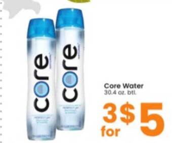 Albertsons Core water offer