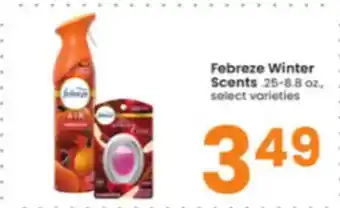 Albertsons Febreze winter scents offer