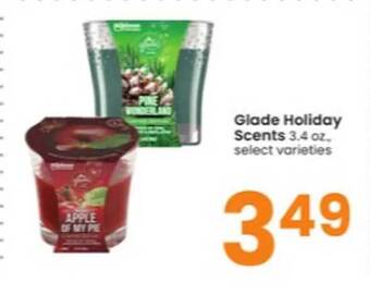 Albertsons Glade holiday scents offer