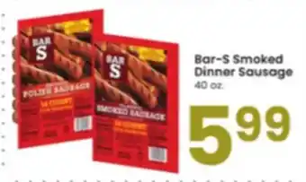 Albertsons Bar-s smoked dinner sausage offer
