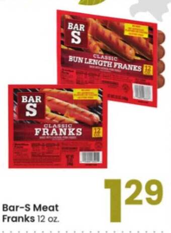 Albertsons Bar-s meat franks offer