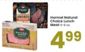 Albertsons Hormel natural choice lunch meat offer