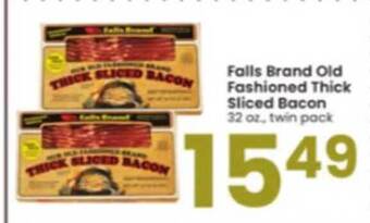 Albertsons Falls brand old fashioned thick sliced bacon offer