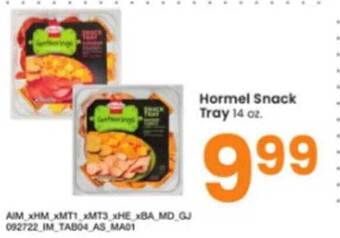 Albertsons Hormel snack tray offer