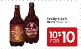 Albertsons Teddy's soft drink offer