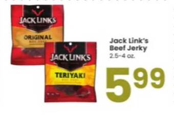 Albertsons Jack link's beef jerky offer