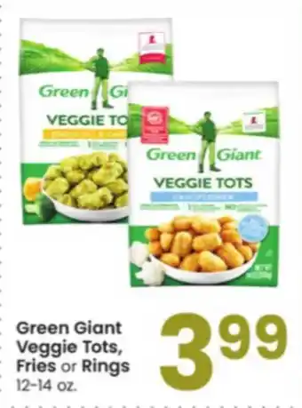 Albertsons Green giant veggie tots, fries or rings offer