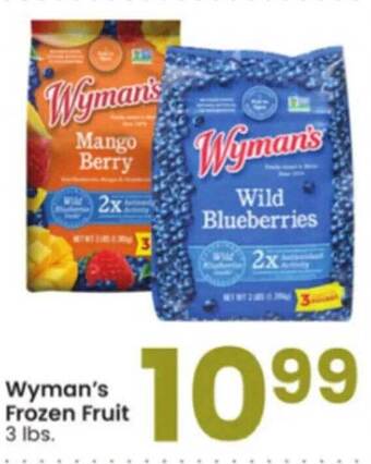 Albertsons Wyman's frozen fruit offer