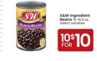 Albertsons S&w ingredient beans offer