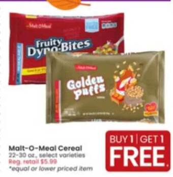 Albertsons Malt-o-meal cereal offer