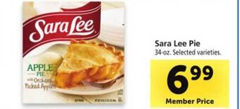 Safeway Sara lee pie offer
