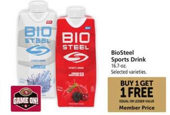 Safeway Biosteel sports drink offer