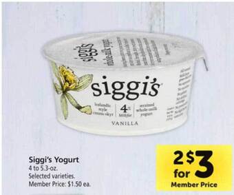 Safeway Siggi's yogurt offer