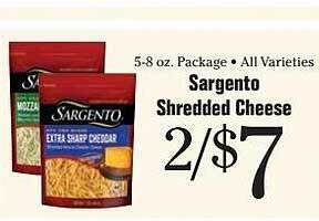 Morton Williams Sargento shredded cheese offer