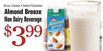 Morton Williams Almond breeze non dairy beverage offer