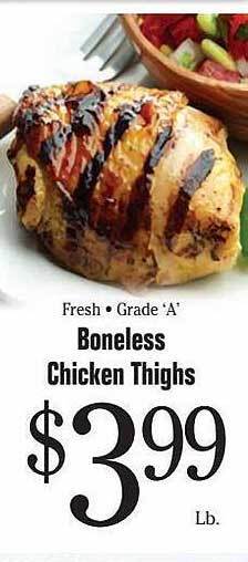 Morton Williams Boneless chicken thighs offer