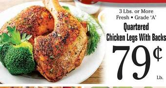 Morton Williams Quartered chicken legs with backs offer