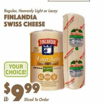 The Food Emporium Finlandia swiss cheese offer