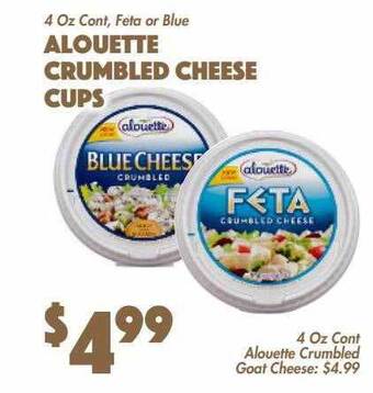 The Food Emporium Alouette crumbled cheese cups offer