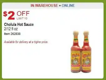 Costco Cholula Hot Sauce offer