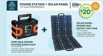Curacao Portable Power Station 45000 Mah Solar Panel Power 50w Output Voltage offer
