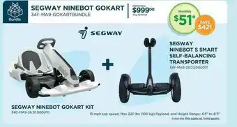 Curacao Segway Ninebot Gokart Kit Segway Ninebot S Smart Self-balancing Transporter offer