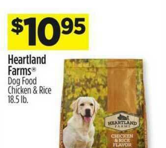 Dollar General Heartland Farms Dog Food Chicken & Rice offer