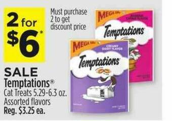 Dollar General Temptations Cat Treats offer