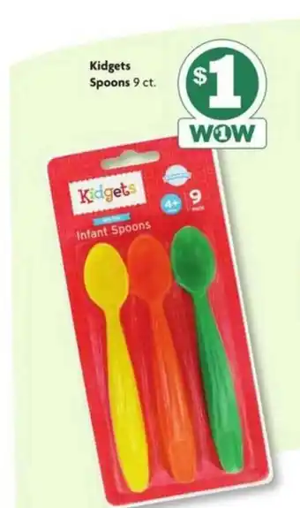 Family Dollar Kidgets Spoons 9 Ct. offer