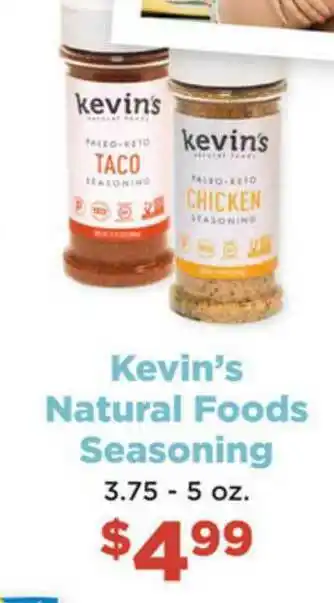 Family Fare Kevin's Natural Foods Seasoning offer