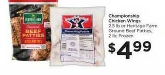 Food 4 Less Championship Chicken Wings offer