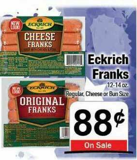 Holiday Foods Eckrich Franks offer