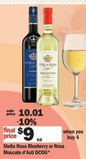 Meijer Stella Rosa Blueberry Or Rosa Moscato D'asti Dcog offer