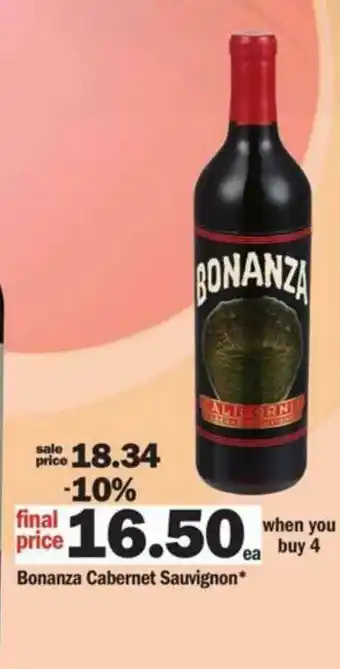 Meijer Bonanza Cabernet Sauvignon offer