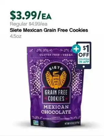 Plum Market Siete Mexican Grain Free Cookies offer