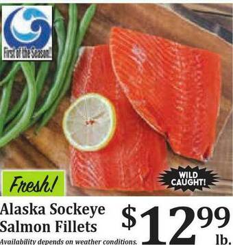 Rosauers Alaska Sockeye Salmon Fillets offer