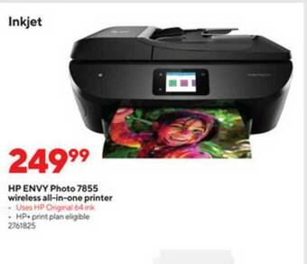 Staples Hp Envy Photo 7855 Wireless All-in-one Printer offer