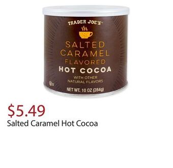 Trader Joe's Salted caramel hot cocoa offer